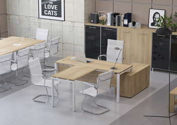 Кабинет руководителя METAL SYSTEM (Столы, тумбы) 